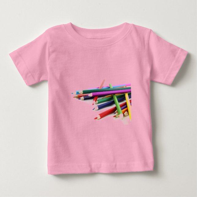 Camiseta Para Bebê Cores Abençoadas (Frente)