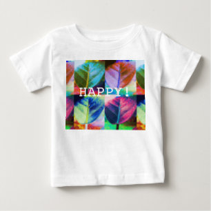 Camiseta Para Bebê Cores de Folha