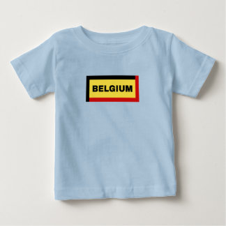 Camiseta Para Bebê Cores de Sinalizador da Bélgica