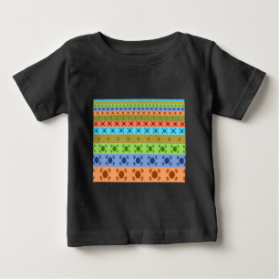 Camiseta Para Bebê Cores Felizes
