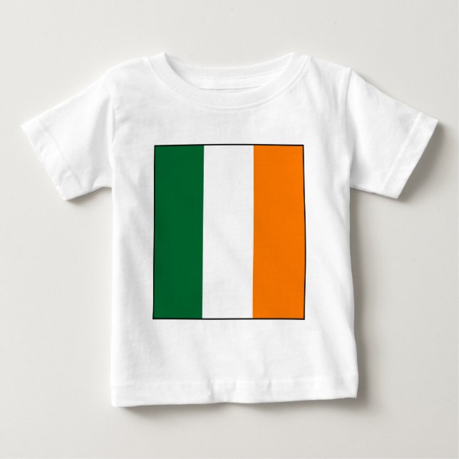 Camiseta Para Bebê Cores Irlandesas (Frente)