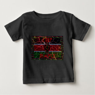 Camiseta Para Bebê Cores rasta
