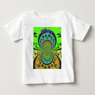 Camiseta Para Bebê Cores Tradicionais Africanos Caleidoscópio Arte Fl