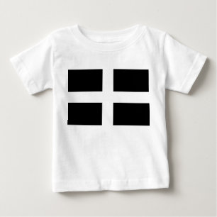 Camiseta Para Bebê Cornish Flag (Cornwall) (Condado de England, Reino