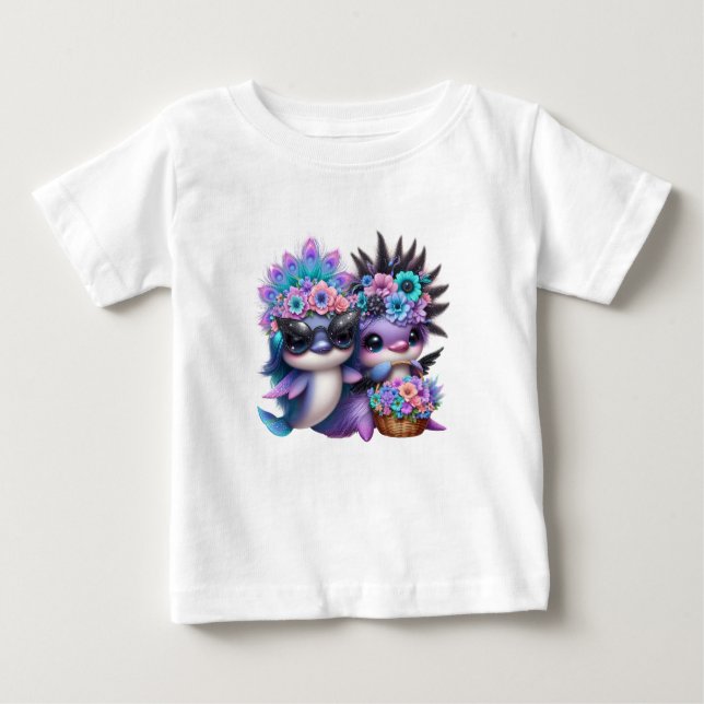 Camiseta Para Bebê Coroa (Frente)