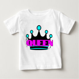 Camiseta Para Bebê Coroa Brilhante Gráfica Rosa Ousada Brilhante Rain