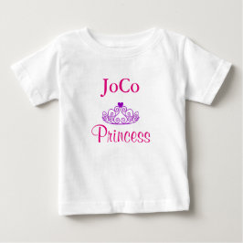 Camiseta Para Bebê Coroa de Princesa JoCo
