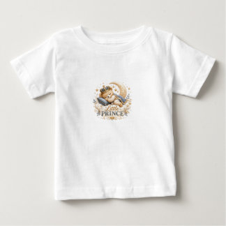 Camiseta Para Bebê Coroa de Ursinho Bebê Pequeno Príncipe