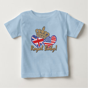 Camiseta Para Bebê Coroa Real