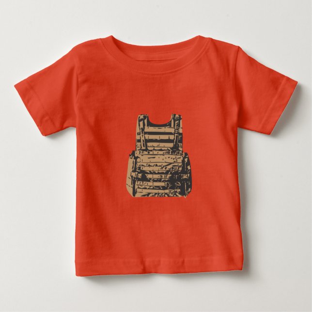 Camiseta Para Bebê Corpo Armor incorporado (Frente)