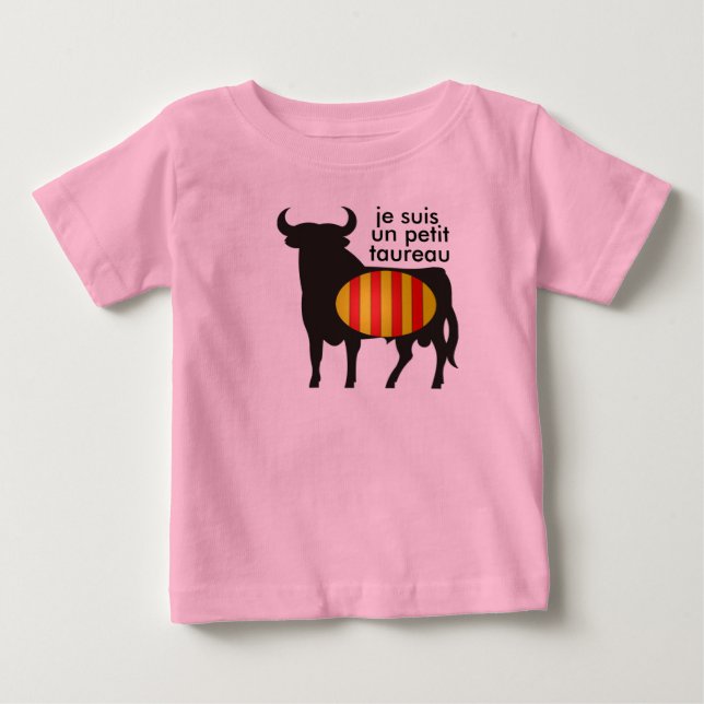 Camiseta Para Bebê corpo bébé "petit taureau" (Frente)
