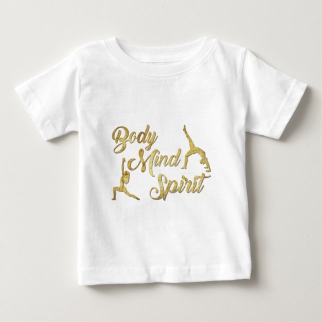 CAMISETA PARA BEBÊ CORPO, MENTE, ESPÍRITO (Frente)
