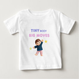 Camiseta Para Bebê Corpo pequeno Grandes movimentos
