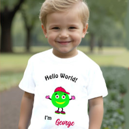 Camiseta Para Bebê Corpo redondo bonito