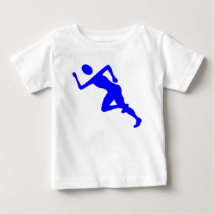 Camiseta Para Bebê Corrente - Azul