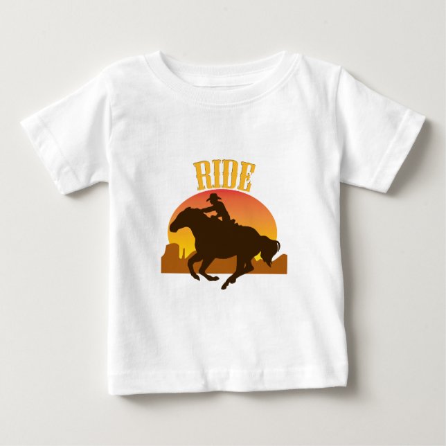 Camiseta Para Bebê Corrida Sunset (Frente)