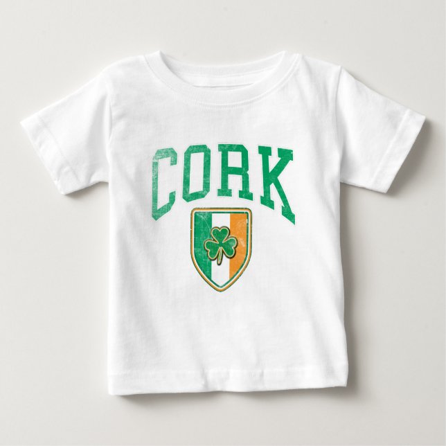 Camiseta Para Bebê CORTIÇA Ireland (Frente)