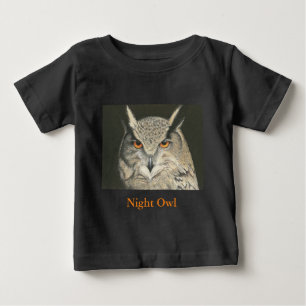 Camiseta Para Bebê Coruja