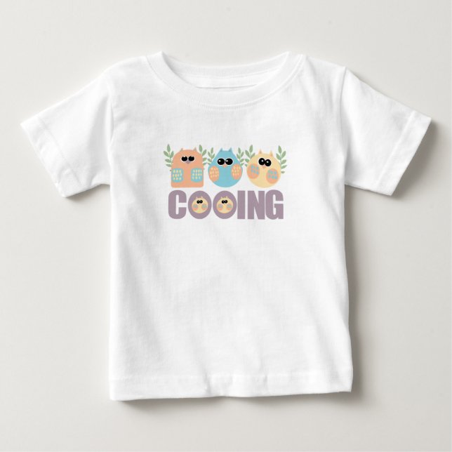 Camiseta Para Bebê Coruja (Frente)