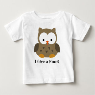 Camiseta Para Bebê Coruja bonito do bebê personalizada