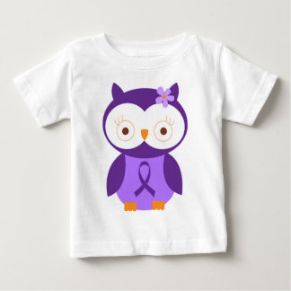 Camiseta Para Bebê Coruja da fibromialgia