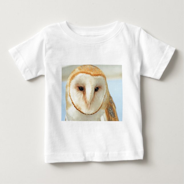 Camiseta Para Bebê Coruja-de-bico (Frente)