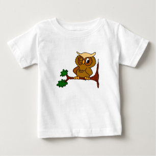 Camiseta Para Bebê Coruja de Olly