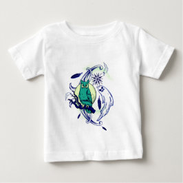 Camiseta Para Bebê Coruja e fantasma