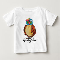 Coruja Mágica Com Penas Arco-Íris