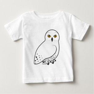 Camiseta Para Bebê Coruja nevado de Birdorable