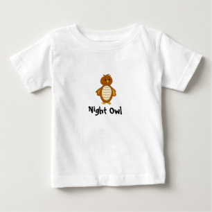 Camiseta Para Bebê Coruja Noturna