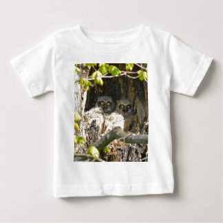 Camiseta Para Bebê Corujas do bebê