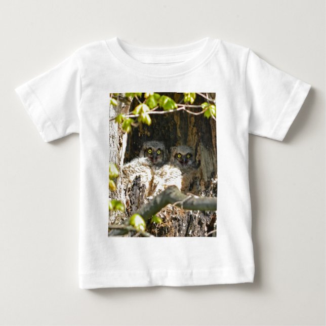 Camiseta Para Bebê Corujas do bebê (Frente)