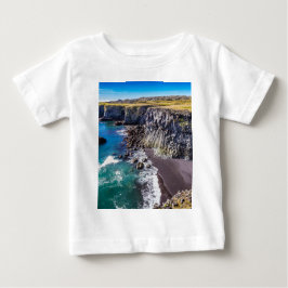 Camiseta Para Bebê Costa Hellnahraun, Islândia