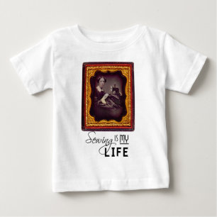 Camiseta Para Bebê Costura É Minha Vida