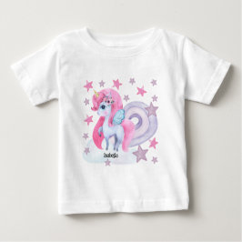 Camiseta Para Bebê Cota-d-d-água do Arco-Íris Personalizado