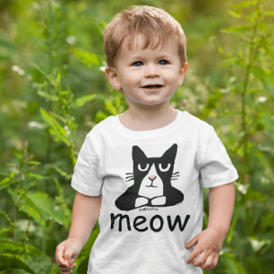 Camiseta Para Bebê COTA DE GATO TODLERS CRIANÇAS PANDA GATINHO T-Shir