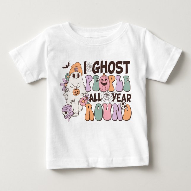 Camiseta Para Bebê Cota de Retro-Halloween- (Frente)