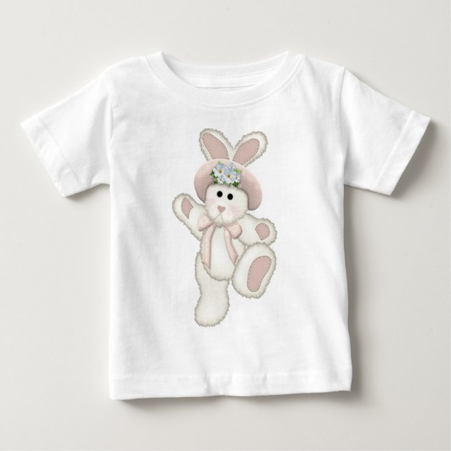 Camiseta Para Bebê Country Bunny (Frente)