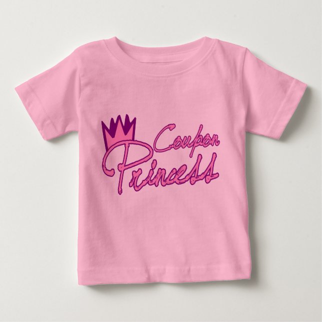 Camiseta Para Bebê Coupon Princess Criança Shirt (Frente)