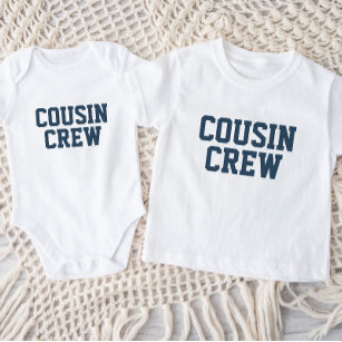 Camiseta Para Bebê Cousin Crew   Crianças Marinhos Camisa-bebê