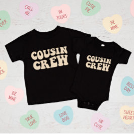 Camiseta Para Bebê Cousin Crew | Família Beige Matching