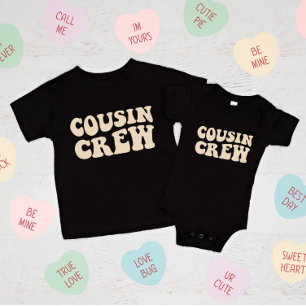 Camiseta Para Bebê Cousin Crew Família Beige Matching