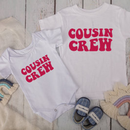 Camiseta Para Bebê Cousin Crew | Família Fuchsia Matching