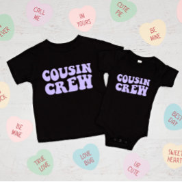 Camiseta Para Bebê Cousin Crew | Família Mauve Matching