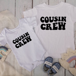 Camiseta Para Bebê Cousin Crew | Família White Matching