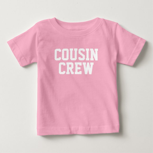 Camiseta Para Bebê Cousin Crew Kids (Frente)