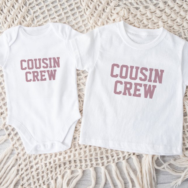 Camiseta Para Bebê Cousin Crew | Mauve Kids Baby T-Shirt (Criador carregado)