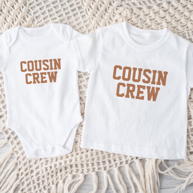 Camiseta Para Bebê Cousin Crew | Rust Kids Baby T-Shirt (Criador carregado)
