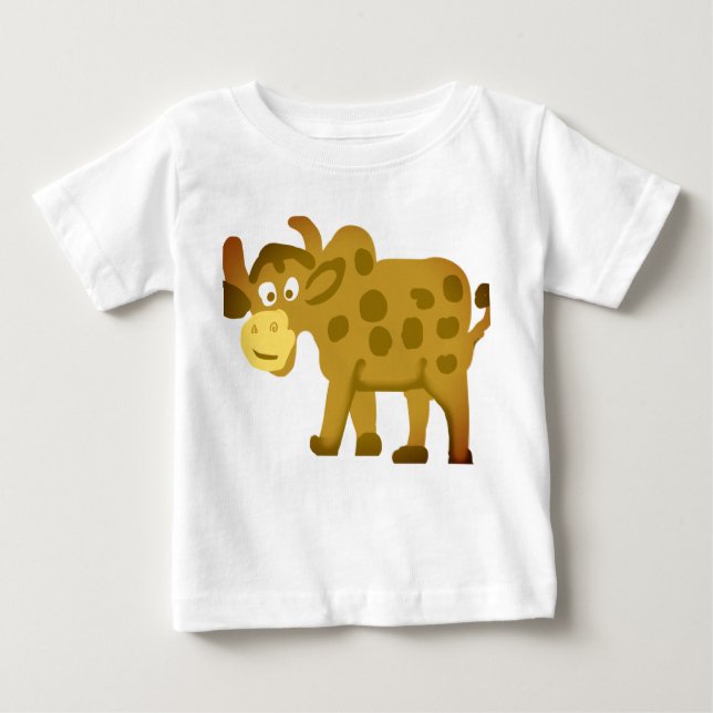 Camiseta Para Bebê Cow (Frente)